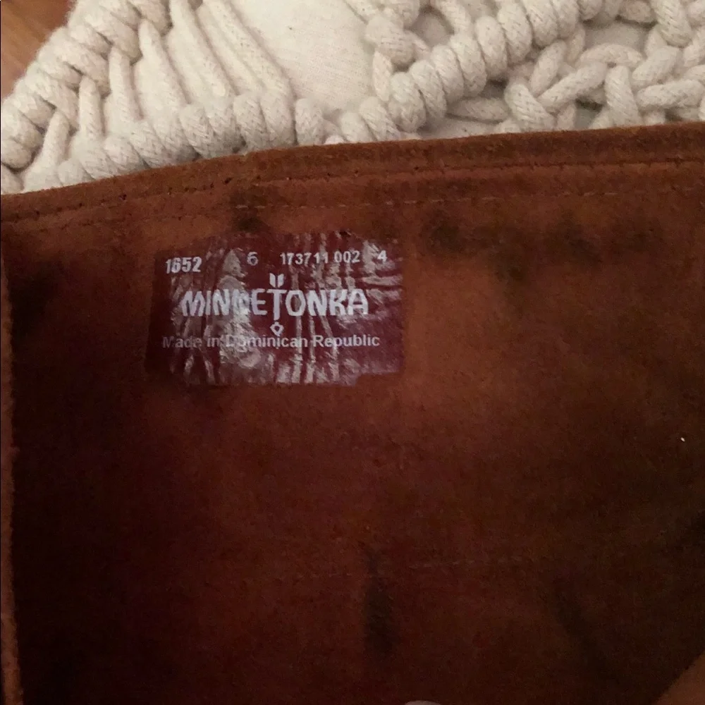 Minnetonka Tan Suede Over-the-Knee Fringe Boots